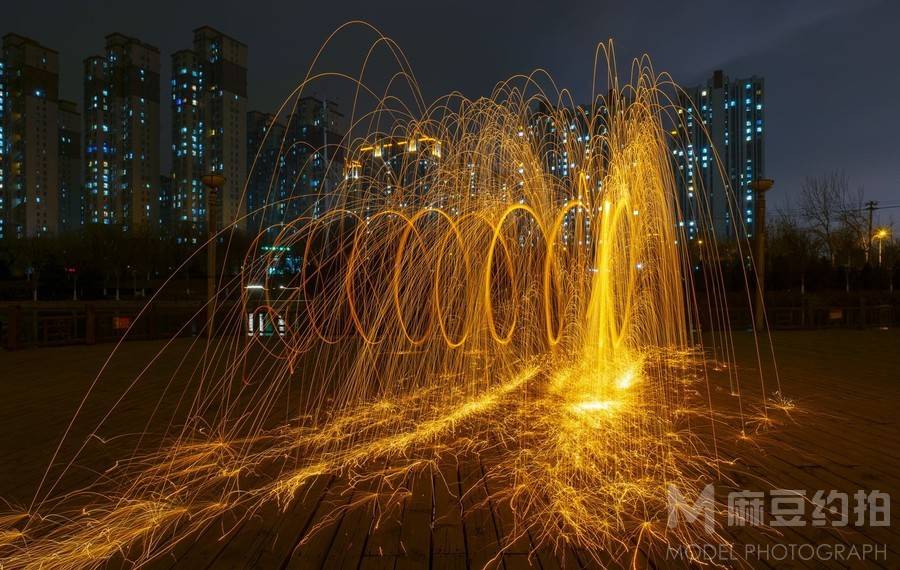 夜景模特