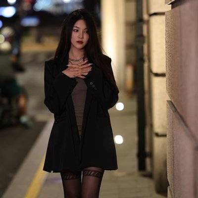 夜景模特