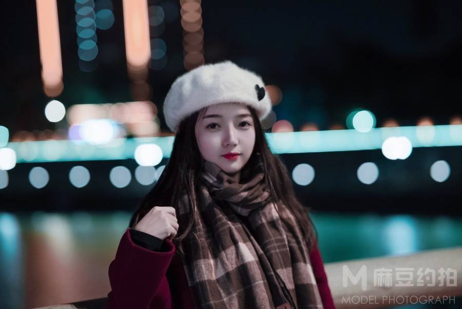 夜景模特