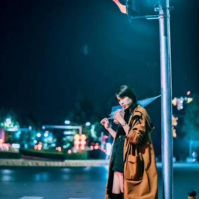 夜景模特