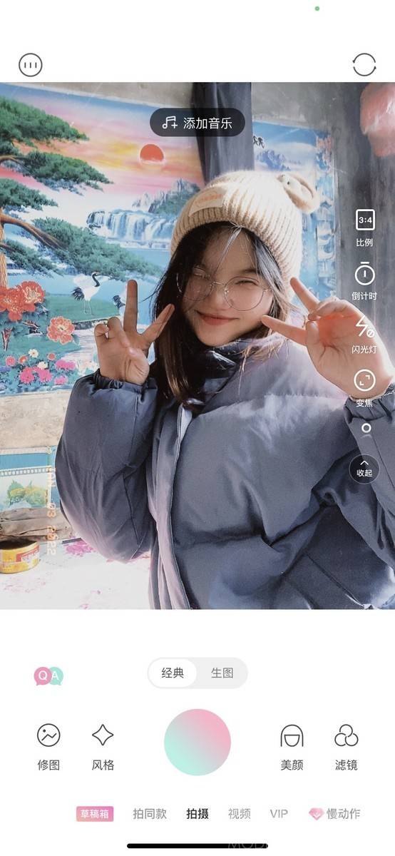 黑白模特