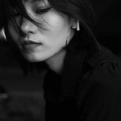 黑白模特