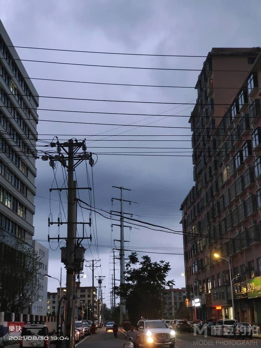 夜景模特