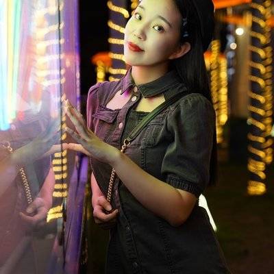 夜景模特