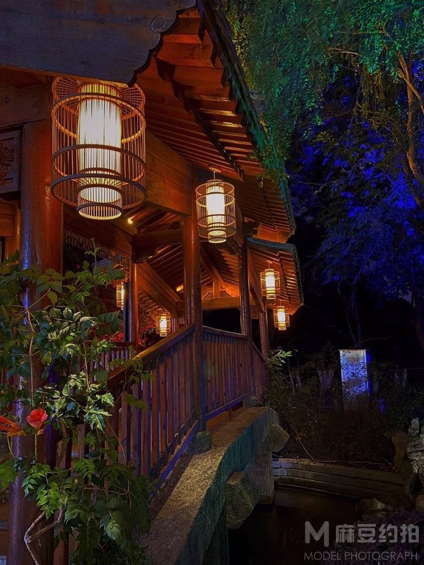 夜景模特
