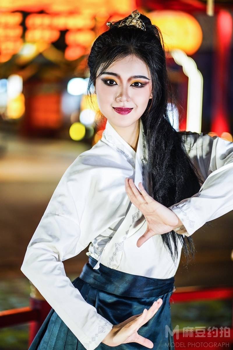 夜景模特