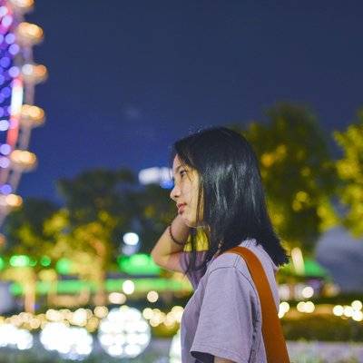 夜景模特