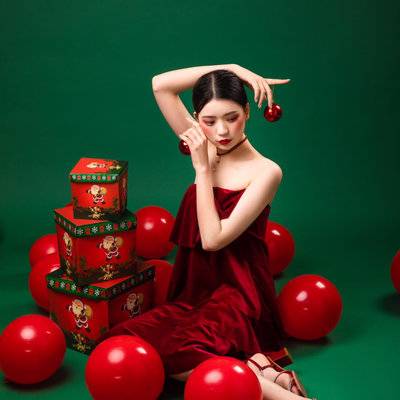 黑白模特