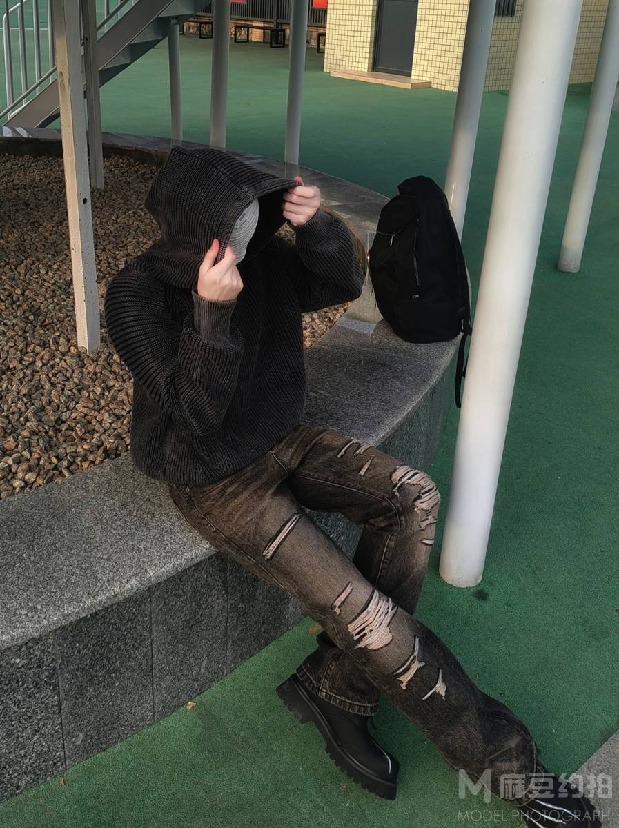 黑白模特
