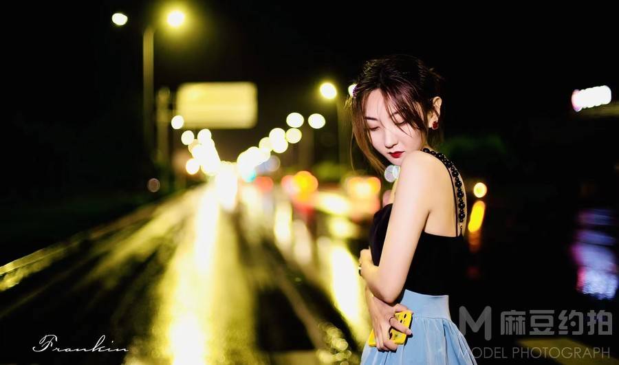 夜景模特