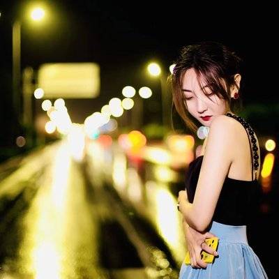 夜景模特