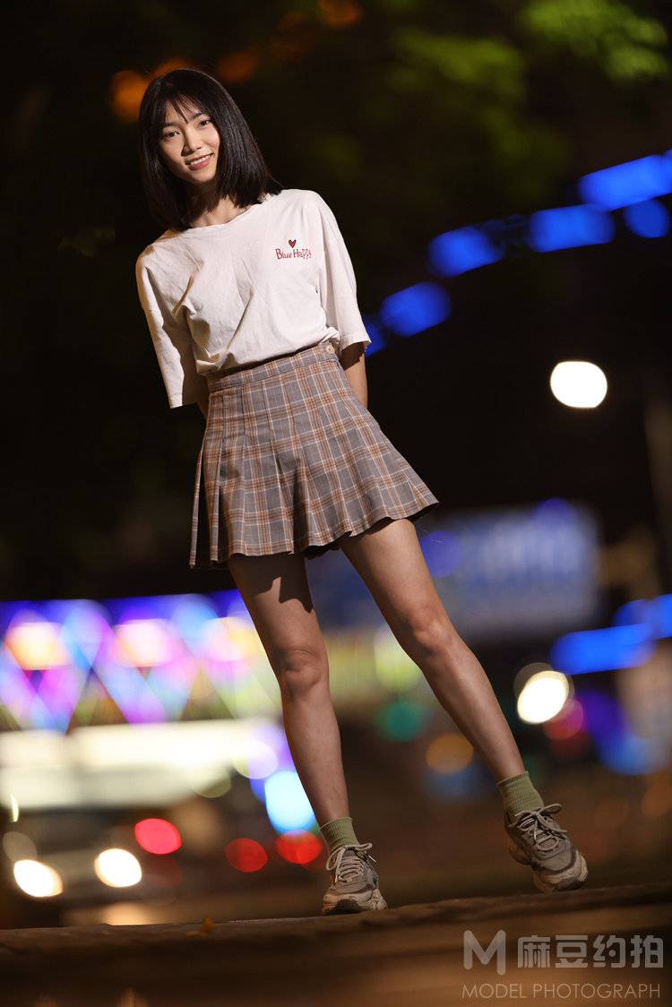 夜景模特