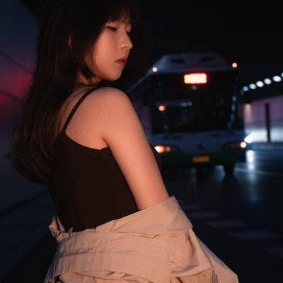 夜景模特