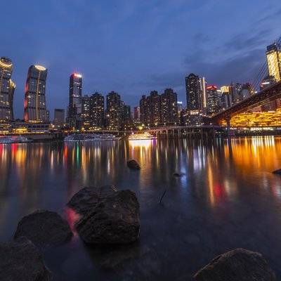 夜景模特