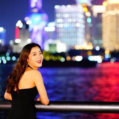 夜景模特