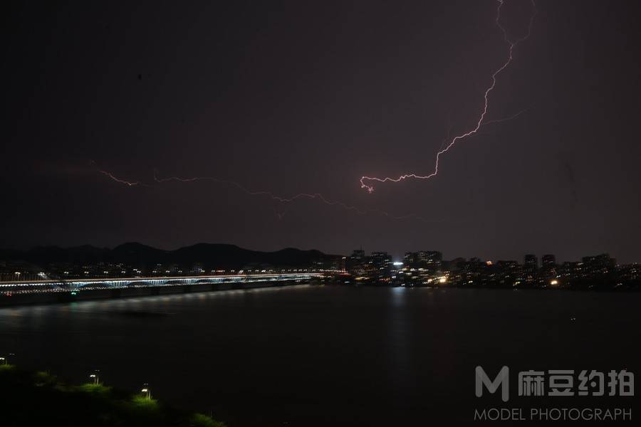 夜景模特