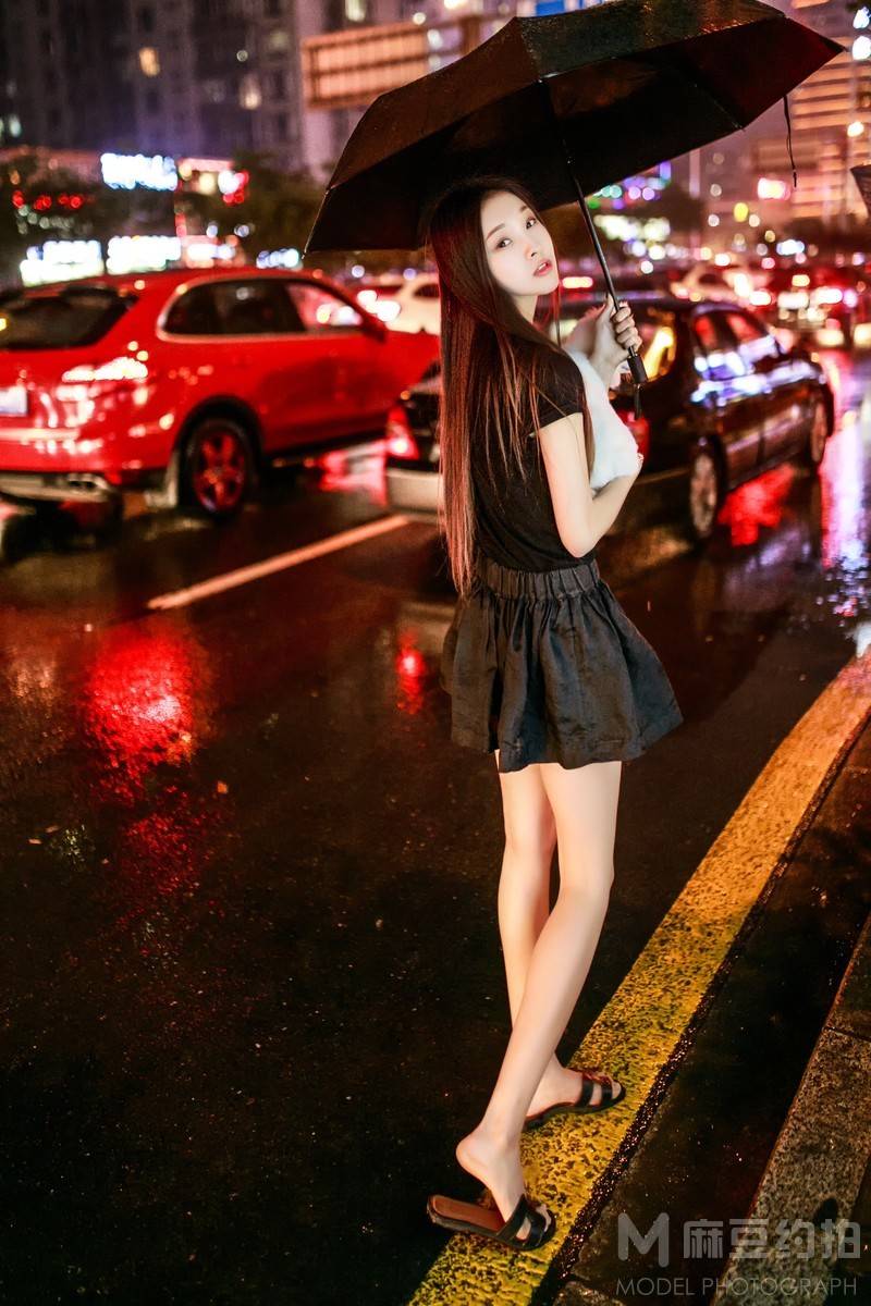 夜景模特