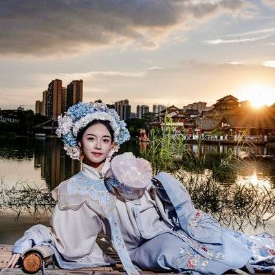 夜景模特