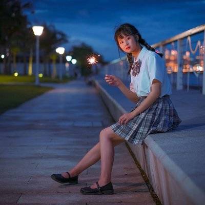 夜景模特