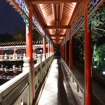 夜景模特