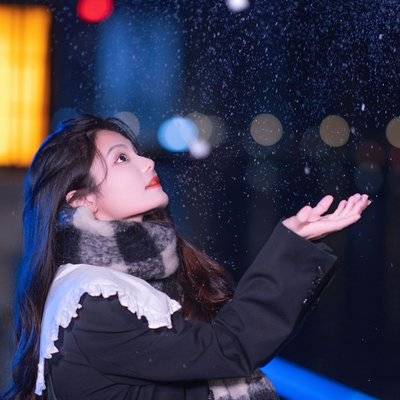 夜景模特