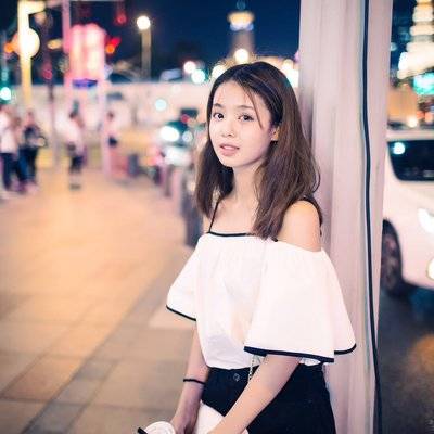夜景模特