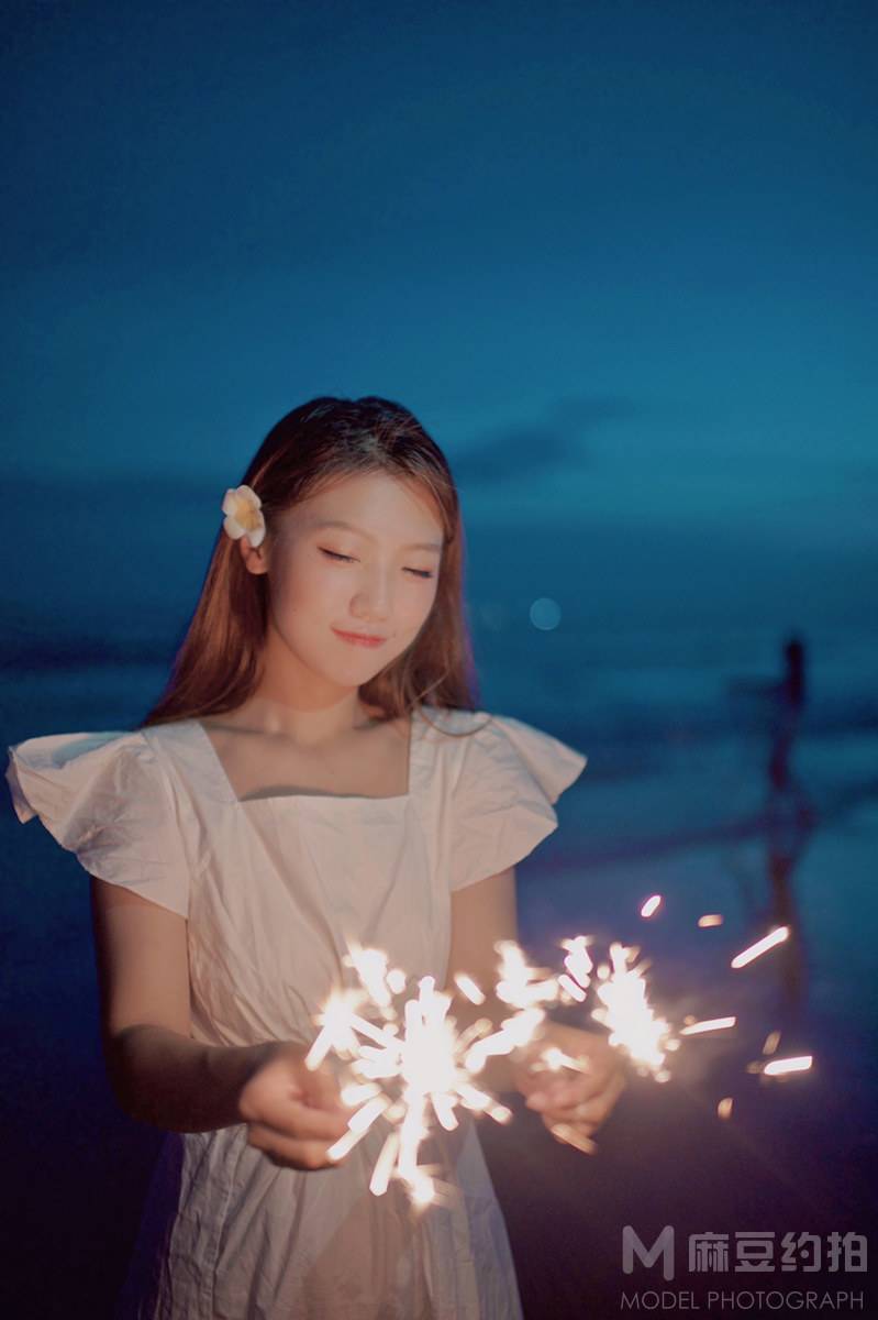 夜景模特