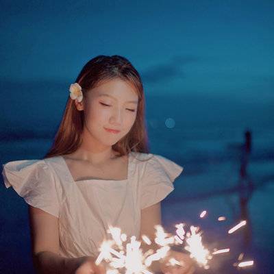 夜景模特