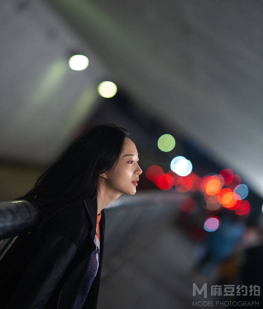 夜景模特