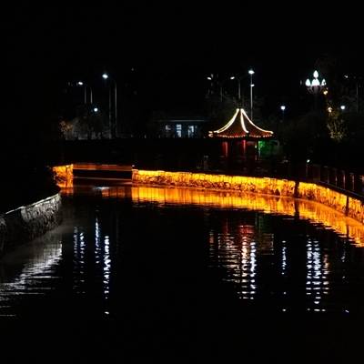 夜景模特