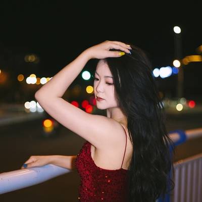 夜景模特