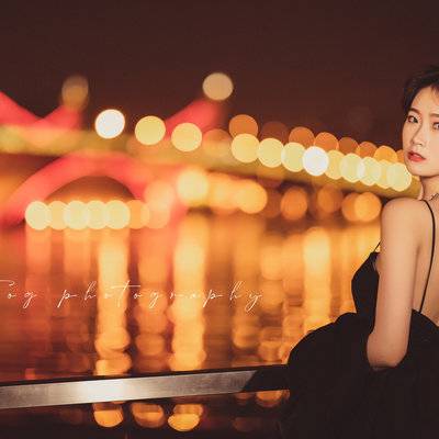 夜景模特