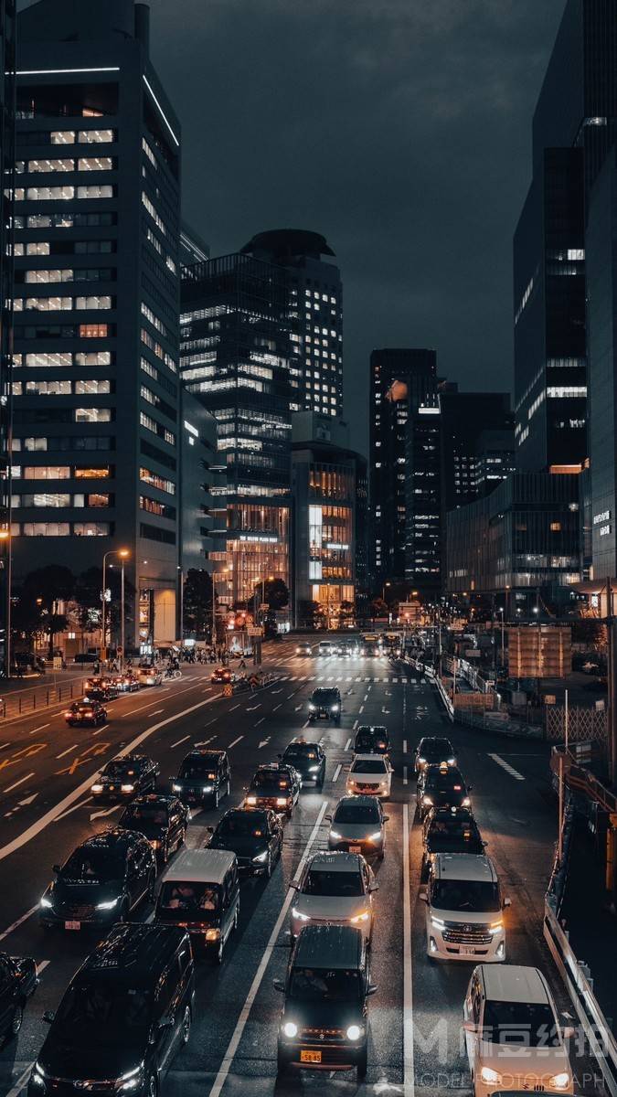 夜景模特