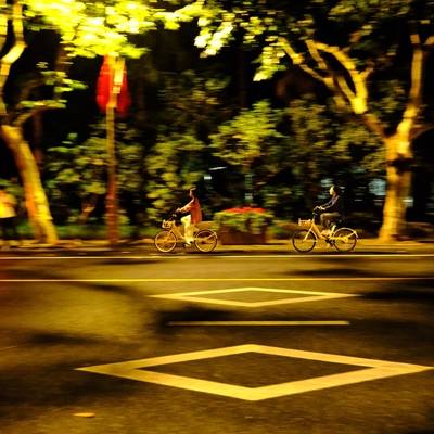 夜景模特