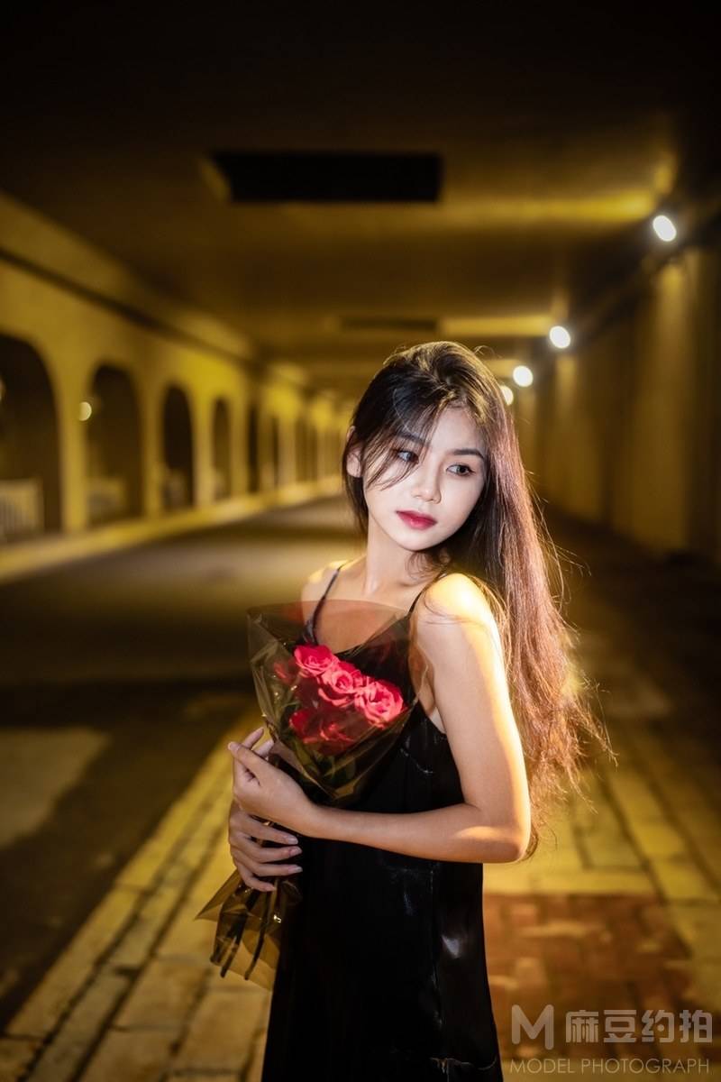 夜景模特