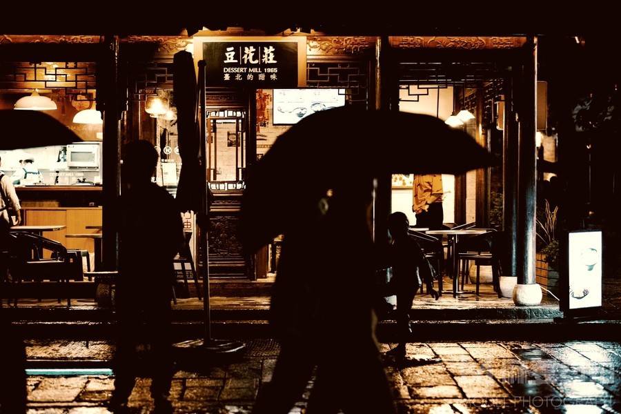 夜景模特