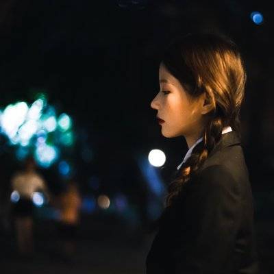 夜景模特