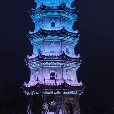 夜景模特