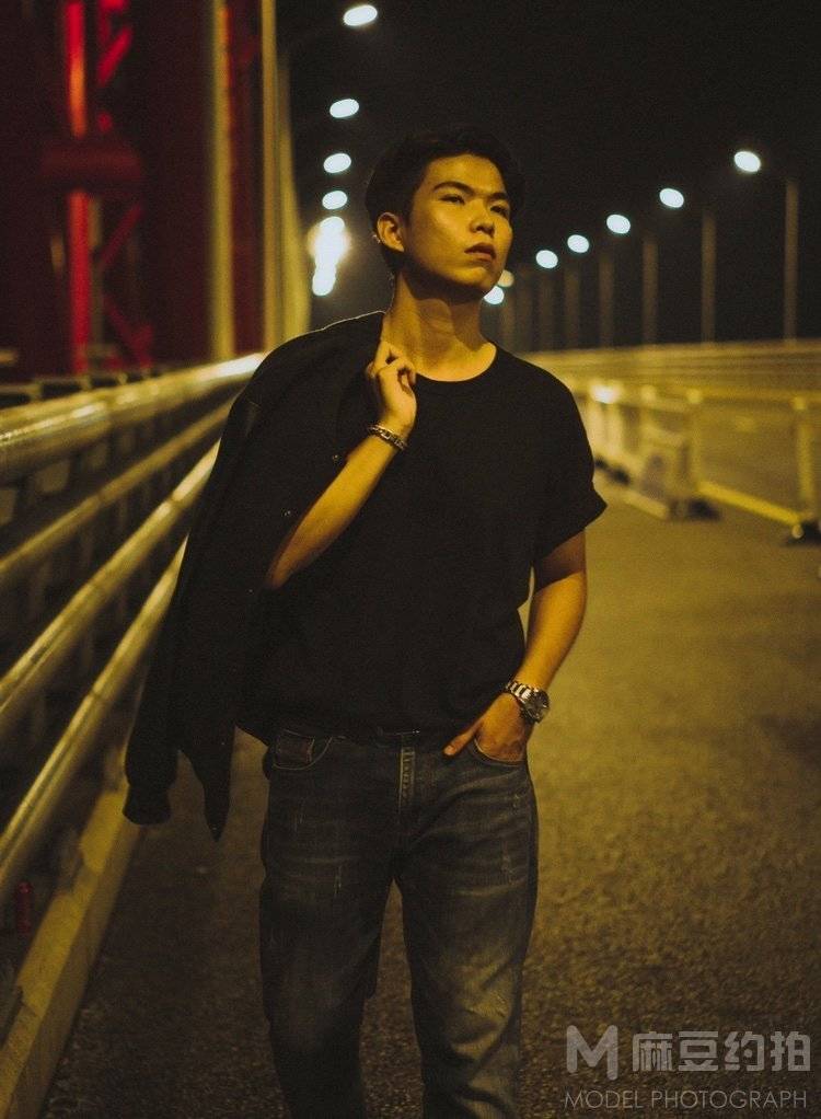 黑白模特