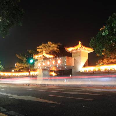 夜景模特