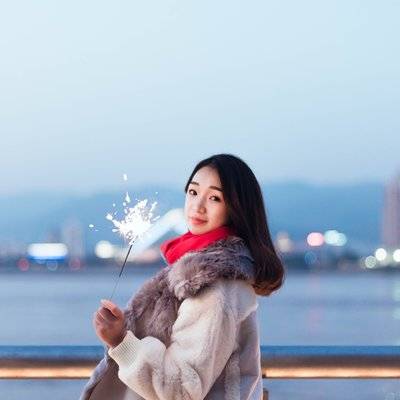 夜景模特
