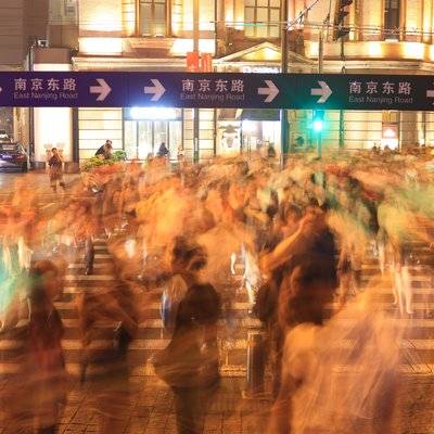 夜景模特