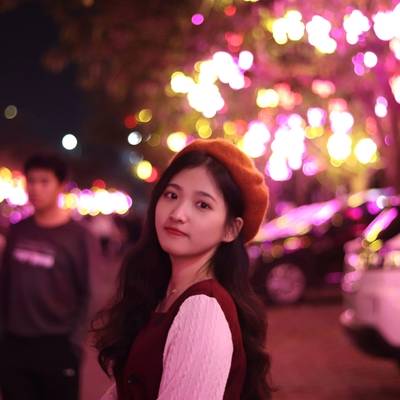 夜景模特
