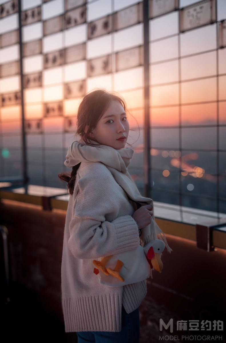 夜景模特