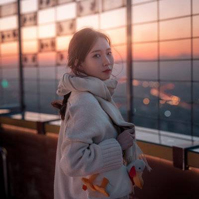 夜景模特