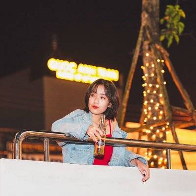 夜景模特