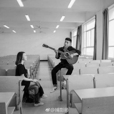 黑白模特