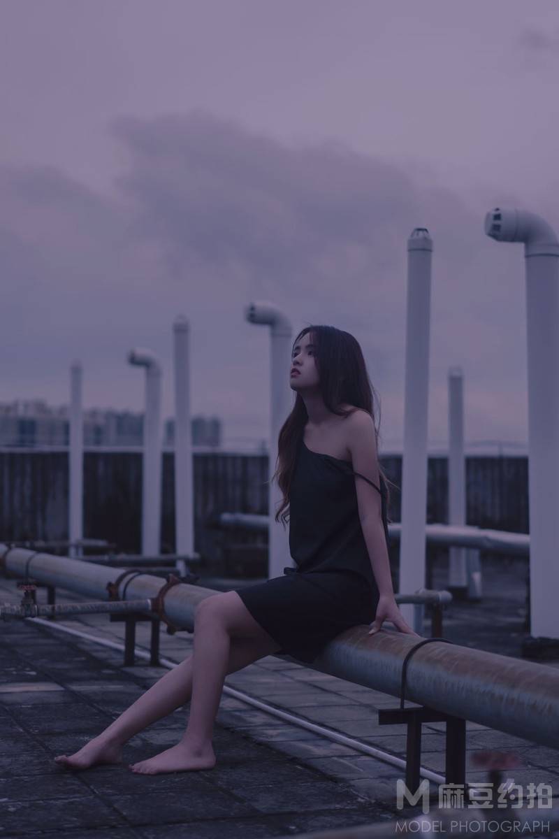 夜景模特