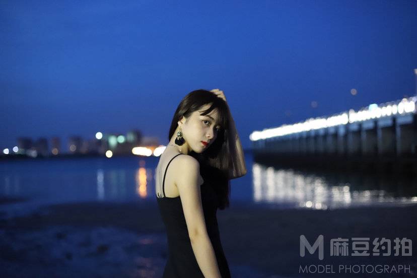 夜景模特