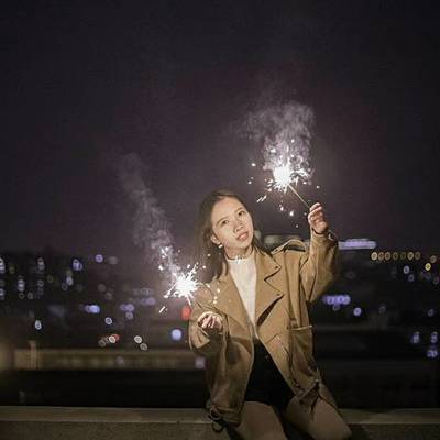 夜景模特